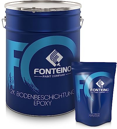 Peinture sol époxy pour garage béton terrasse atelier industriel Imperméabilisante - Finition Satiné - Gris platine 10KG
