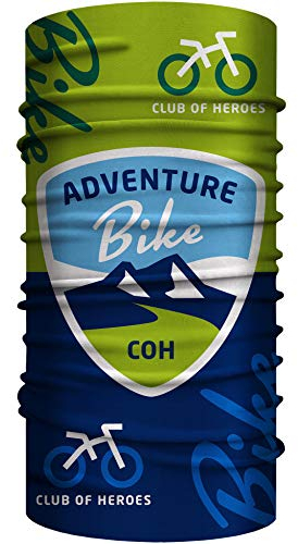 Club of Heroes Bike Fahrrad Bandana, nahtloses Multifunktionstuch 25 x 50 cm aus weicher Mikrofaser/atmungsaktiv Schlauchschal Halstuch Schal Tuch/Radfahren Biking Radtour Alpencross Radweg