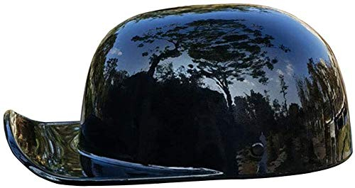 Motorradhelm Vintage Open Face Helm Retro Motorrad Half Shell Helm Männer Und Frauen DOT Approved Baseball Cap Style Helm Fahrrad Cruiser Chopper Moped Scooter ATV Helme (54-62Cm) 2,L