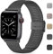 Wepro Correas Compatible con Apple Watch Correa 40mm 38mm 41mm 42mm para Mujeres/Hombres, Correa de Metal para Apple Watch SE/iWatch Series 10 9 8 7 6 5 4 3 2 1/Ultra/Ultra 2, Gris Espacial