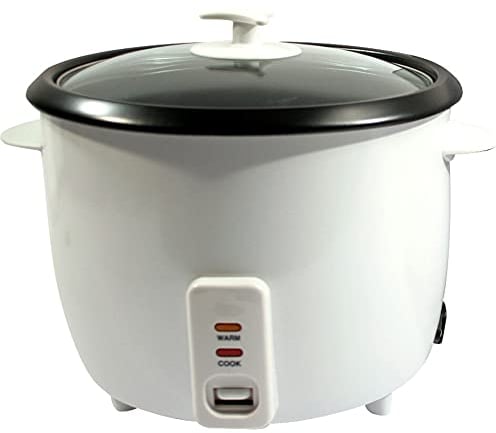 New 2.8 Litre Non Stick Automatic Electric Rice Cooker - Pot, Warmer, Warm, Cook, | Make Perfect Rice Every Time | Durable & Long Life Quality | Glass Lid, Handles