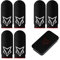 rinsfox Mobile Phone Game Finger Sleeves [6pcs], Anti-Sweat Breathable,Gaming Sleeve,Thumbs Finger Gloves Cover Sleeve for League of Legend, PUBG, Rules of Survival, Knives Out (Black [Carbon Fibre])
