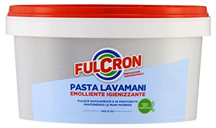 FULCRON 8203 Pasta 375 ml, Lavamani emolliente e igienizzante, Potere pulente e sgrassante, Ideale Anche per eliminare Lo Sporco Difficile, Uso Industriale, Bianco