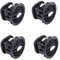 4xKlimaanlage Lüftungsdüse Lüftungsgitter für Opel Corsa D 13417363(schwarz glänzend)