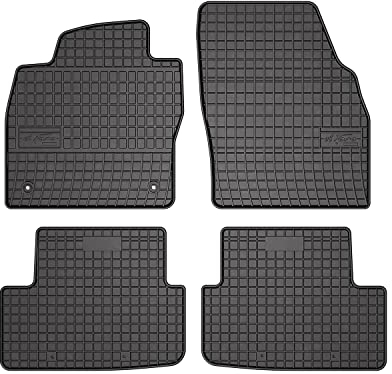 OMAC Gummi Fußmatten kompatibel mit VW Polo 2017-2025 Automatten Gummi Schwarz 4tlg