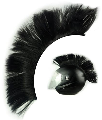 Danlai Helm Mohawk Perücken Skinhead Perücken Haarstück Haarteil Für Fahrradmotorrad -Roller Ski -Snowboard -Cosplay -kostüm