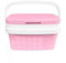 COM-FORT HOUSE - Nevera Portátil con Asa Rígida - Porta Alimentos para Camping, Playa, Acampada - Nevera Color Rosa - Capacidad 16L