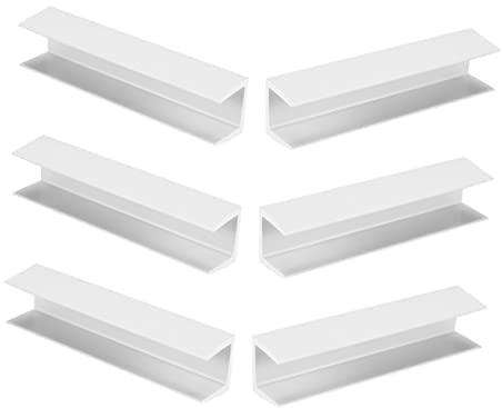 Hohopeti 6st Sicherheitstür-verstärkungsschlitz Hundegitterrille Verstärkung des Babygitters Verstärkungswerkzeug Tor Für Treppen Baby-türgitter Baby Laufstall Zaun Kind Weiß Reparatur PVC