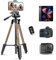 UBeesize Kamera Stativ, 163cm Camera Tripod Tragbares mit Fernbedienung und Telefonhalter, Aluminium Fotostativ für Videoaufnahme, Live-Streaming, Kompatibel mit Handy/Kamera/Tablet