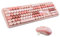 MOFII - Sweet Pack Clavier Souris Gaming sans Fil Layout Français (AZERTY) WiFi 2.4GHz - PC Windows - Milk-Tea