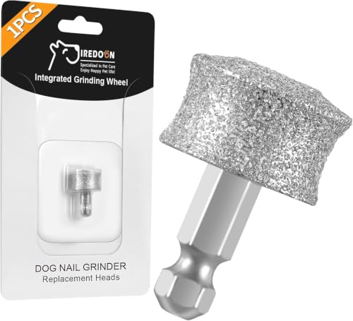 IREDOON Dog Nail Grinder Replacement Head for Most Brands and All Pets 1PCS | For IREDOON Casfuy etc,low noise and vibration,fits most pet nails,highly efficient, safe and durable,less heat generation