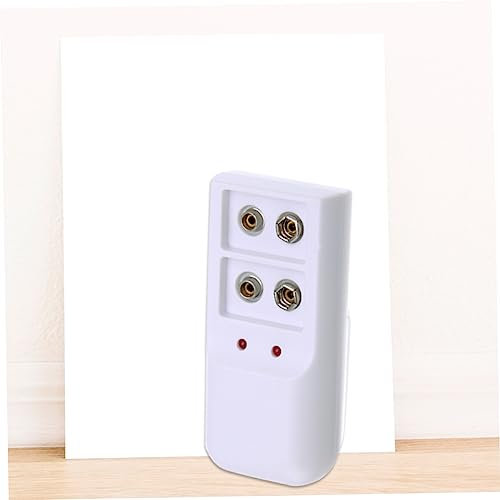 PartyKindom 9v Battery Charger for Rechargeable Batteries Compatible 9 Volt Rechargeable Cells Suitable for Home and Travel Use