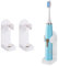 DOETYD 2 Packs Toothbrush Holder Electric Toothbrush Holder Wall Mounted Toothbrush Storage with Adhesive Plastic Electric Toothbrush Stand for Bathroom Wall White