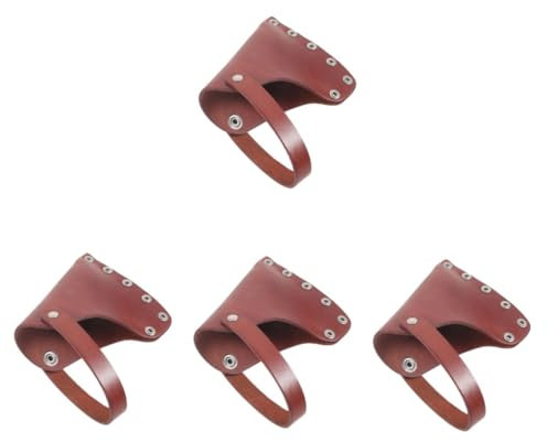 Gadpiparty 4stücke Axtschutz Aus Leder Tragbare Schutzhülle Für Camping Und Outdoor-aktivitäten Strapazierfähig Und Stilvoll Schützt Vor Abnutzung Und Beschädigung Für Handwerk Und