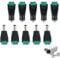 5 Pairs Premium 2.1 X 5.5mm Connector 12V Male Female DC Barrel Jack Power Connector Screw Terminal Adapter Socket Plug Kit for CCTV Security Camera Led Light Strips or Other DC 5V-24V Devices