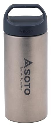 SOTO Titan-Wasserflasche – ultraleichte, auslaufsichere, doppelwandige, vakuumversiegelte Wasserflasche mit Deckel für Camping, Wandern, Rucksackreisen, Radfahren, Outdoor & Picknick (200 ml)