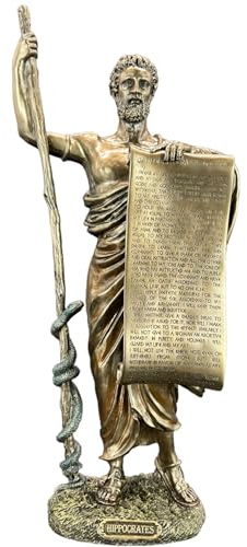 57 SPECIAL REPLICAS Skulptur Deko Vater der Medizin, Hippokrates, Geschenk für einen Arzt Bronze Figur als Geschenk für Wohnzimmerdekoration Figuren Deko
