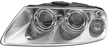 EDA PREMIUM auto Scheinwerfer Links 7L6941017BN passend für VW TOUAREG 2002-2006, elektrisch, mit Motor, XENON, D1S, H7, PY21W, W5W, ECE