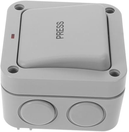 SOLUSTRE Garage Door Push Button Wetterfester Wasserdichter Taster Für Außenbereiche Für Garten Badezimmer Und Garagentore Steuerung Für Elektrische Toröffner Und Türklingelsysteme