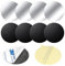 Wukong 8 Stück Metallplatte 40mm Metallplättchen Selbstklebend, für Kfz Magnete Handyhalterung, Handy Metall Platte Selbstklebende Set Kompatibel mit Magnete Handy Halterung für Zubehör Handy