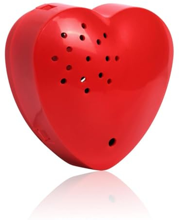 Personalisiertes Diktiergerät für Stofftiere,30s aufnehmbares Soundmodul für Spielzeug,Herzförmiges Sprachmodul für Teddybär und Kuscheltier,Sprachbox für DIY-Geschenke,Aufnahme Gutenachtkuss