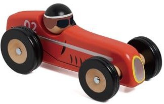 Classic World Holz-Rennauto Monaco Spielzeugauto rot