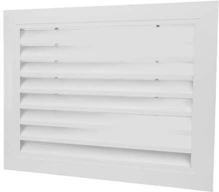 Ventana de Rejilla de Aire de Retorno Fijo Cubierta de Ventilación de Aire de Retorno Blanca Aleación de Aluminio 400x300 Mm Cubierta de Ventilación de Aire Acondicionado para