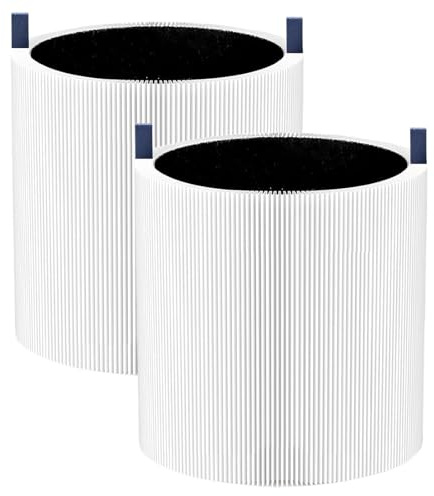 Blue Pure 511 Air Filter Compatible with Blueair Blue Pure 511 Air Purifier 3-in-1 H13 True HEPA & Activated Carbon Replacement Filter (2 Pack)