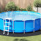 HOMTAKIE - Tapa de piscina redonda (polietileno, 396 cm), color negro