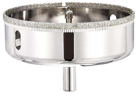 PATIKIL 4-5/16 110mm Diamond Hole Saw with Center Drill Bit for Glass | Diamond Hole Cutters Hollow Core Drill Bits for Fiberglass, Tile, Porcelain, Ceramic
