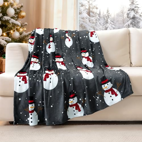 JOTOM Weihnachten Kuscheldecke, Flauschig Weihnachtsdecke 130x150cm, Warm Wohndecke Sofaüberwurf Decke für drinnen, draußen Couchdecke Sofadecke Weihnachtsdeko