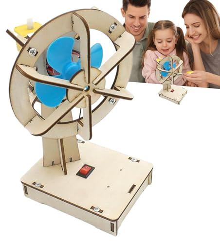 STEM Lernpaket - DIY Elektrisches Fanwissenschaftsset, Lernspielzeug zum Bauen von Schaltkreisen | Physik-Experimentaktivität, Entwicklung des kreativen Denkens, interaktives Spielen in