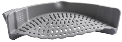 Daleweo Colino a scatto in silicone universale per vaso, padella e ciotola, scolapasta per pasta, verdura e frutta, 22 x 9 x 6 cm