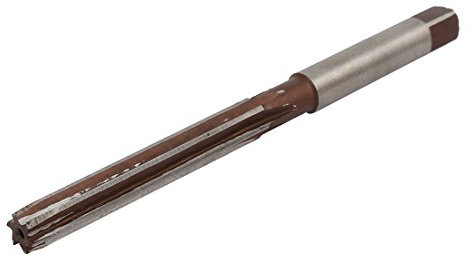 sourcing map 8mm Schneiden Dmr. 6 Flöten Zylinderschaft Metall Hand Reibahle 110mm Länge DE de