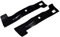Juego de 2 cuchillas para tractor cortacésped MTD/Gutbrod/Yard Man/Fleurelle 742-0672, 742-0673/742-0659, 742-0660/742-04020, 742-04021/742-04020A, 74020 42-04. 021A - derecha + izquierda.