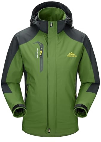 YSENTO Mens Lightweight Waterproof Jacket Windproof Outdoor Camping Hiking Mountain Coat with Hood