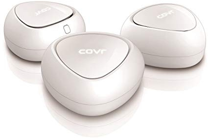 D-Link Covr AC1200 Whole Home Mesh Wi-Fi System with Voice Control w/Amazon Alexa or Google Assistant, 5500 sq.ft. Coverage, 3-Pack (COVR-C1213)