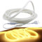 FOLGEMIR 10m Neon Seil Strip Rund, 360° Lumineszenz Warmweiß, LED flexibler Streifen ohne Lichtpunkte, 220V helle 2835 LED Band, IP65 wasserdicht für Garten Party Hochzeit Deko