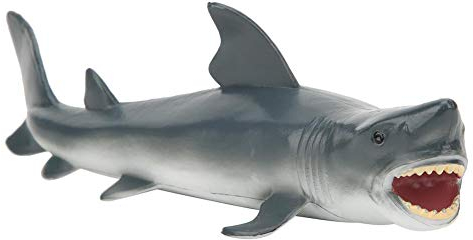 Zerodis Weißer Hai Spielzeug lebensechte Simulation Ozean Tiermodell realistische Hai Spielzeug Modell Desktop Home Office Dekoration Lernspielzeug
