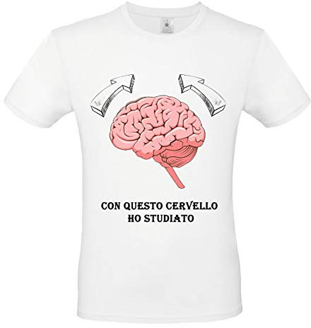 Camiseta de graduación con texto y gráficos simpáticos / impresión frontal retro - Gadget para fiesta de graduación blanco M