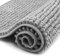Pincy rutschfeste Chenille Badematte – 50 x 80 cm zottelige Mikrofaser-Badematte – schnell wasserabsorbierend, maschinenwaschbar, strapazierfähiger Bodenteppich, für Badezimmer, Zimmer (hellgrau)