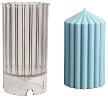 WINBST Kerzenform aus Kunststoff,3D Spiralzylinder Kerzen Gießform DIY Aromatherapie Kerzen Blumen Esstisch Hochzeitsdekoration