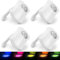 HAC24 4er Set LED Toilettenlicht mit Bewegungsmelder WC Nachtlicht Toiletten Lampe Beleuchtung Klolicht mit Farbwechsel Batterie