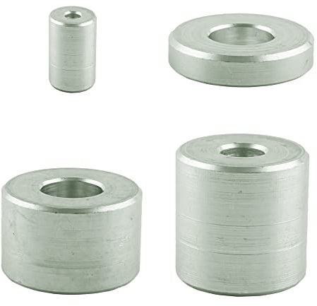 (25 Stück) Distanzhülsen Aluminium für M10 - Ø innen: 11 mm; Ø außen: 20 mm; Höhe: 10 mm Abstandsbuchse - Distanzbuchse - Aluhülse