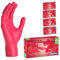 ARNOMED Einweghandschuhe Rot 100 Stück/Box, Nitrilhandschuhe M, Einmalhandschuhe, Handschuhe Einweg puderfrei, latexfreie Gummihandschuhe, Einweghandschuhe in XS, S, M, L & XL verfügbar