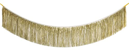 Unique 28751 Girlande aus Goldfolie mit Fransen – 1,82 m – 1 Stück (1 Packung), Gold