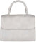 Lady Edelweiss Trachtentasche Mathilda 18301 | Henkeltasche mit Hirsch-Stickerei | Umhängetasche Damen (grau)