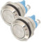 KONTONTY 2pcs Door Bell Ringer Buttons Household Replacement Doorbell Kit Easy Installation Weather Resistant Doorbell Buttons