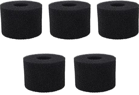 5Pcs Pool Filter Schwamm Pu Schwamm Filter Schaum Schwimmen Pool Schwamm Spalte Pumpe Zylinder Zylindrischen Filter (Klein 20x9,4cm)