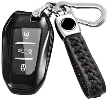 MEDZUK Coque Clé Compatible avec Opel Mokka B | Mokka-e 2020-2024 2025 Coque de Protection pour clé de Voiture TPU, Accessoire Étui pour Clés avec Porte-clés